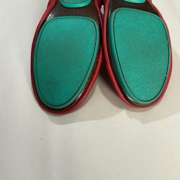 Tieks Ballet Flats Red Women’s Size 6 Leather Slip On Shoes - Picture 5 of 11